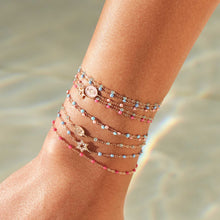 Gigi Clozeau - Bracelet aqua Classique Gigi, or rose, 19 cm