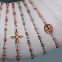 Gigi Clozeau - Pulsera Madone resina blush, oro rosa, 17 cm