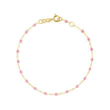 Gigi Clozeau - Bracelet bébé fuchsia Classique Gigi, or jaune, 13 cm