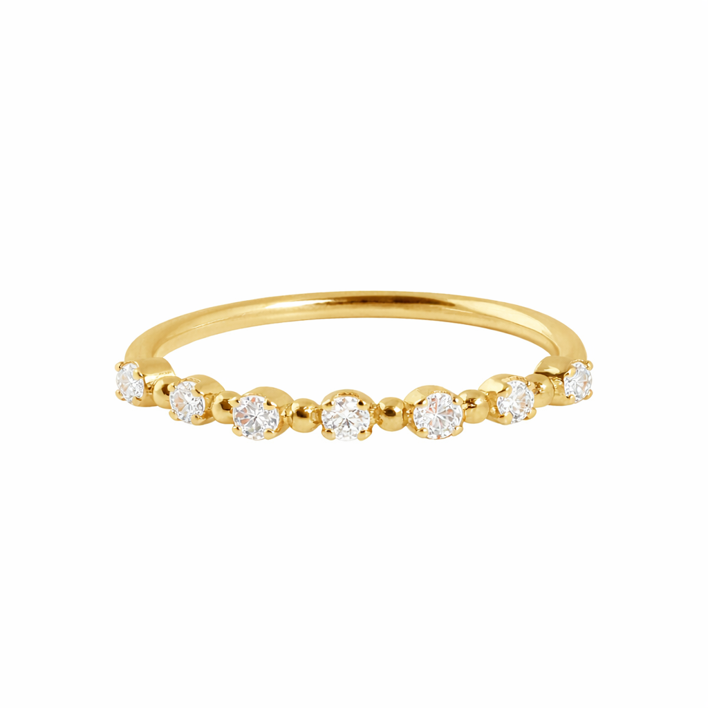 Gigi Clozeau - Anillo Classique Gigi, 7 diamantes, oro amarillo, T 53