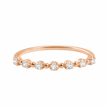 Gigi Clozeau - Anillo Classique Gigi, 7 diamantes, oro rosa, T 52