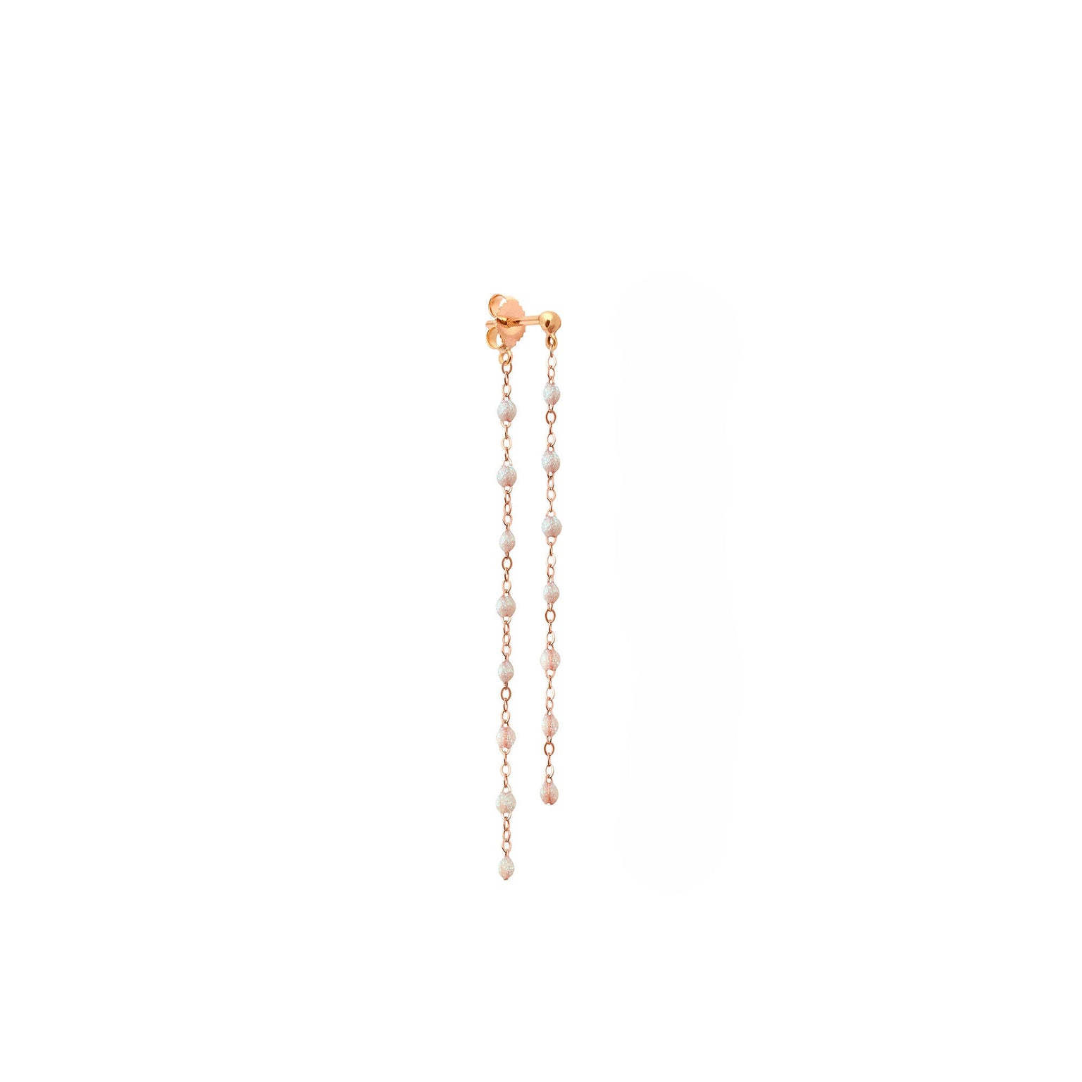 Gigi Clozeau - Boucle d'oreille unique Dansantes Classique Gigi opale, or rose