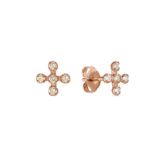 Gigi Clozeau - Boucles d'oreilles Spark diamants, or rose