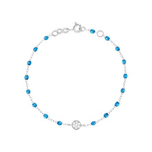 Gigi Clozeau - Bracelet azur Puce, diamants, or blanc, 17 cm