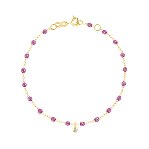 Gigi Clozeau - Bracelet galaxy Gigi Suprême, or jaune, 1 diamant, 17 cm
