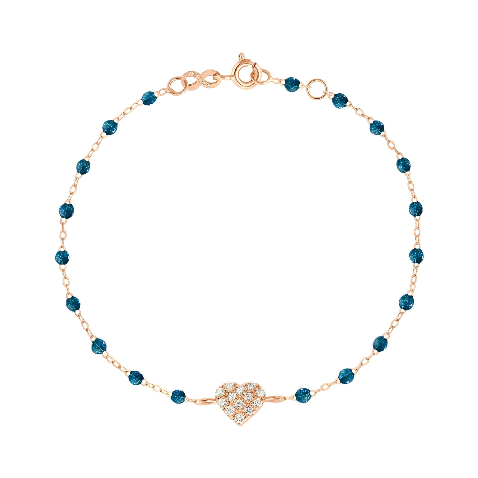 Gigi Clozeau - Bracelet jungle In Love, diamants, or rose, 17 cm