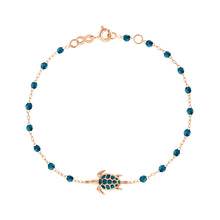 Gigi Clozeau - Bracelet jungle Tortue, or rose, 17 cm
