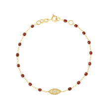 Gigi Clozeau - Bracelet moka Clin d’œil diamants, or jaune, 17 cm