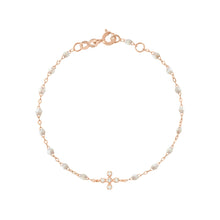 Gigi Clozeau - Bracelet opale Spark diamants, or rose, 17 cm
