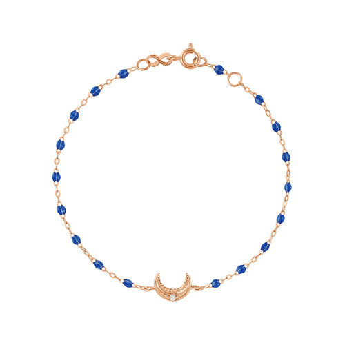 Gigi Clozeau - Bracelet prusse Lune, diamant, or rose, 17 cm