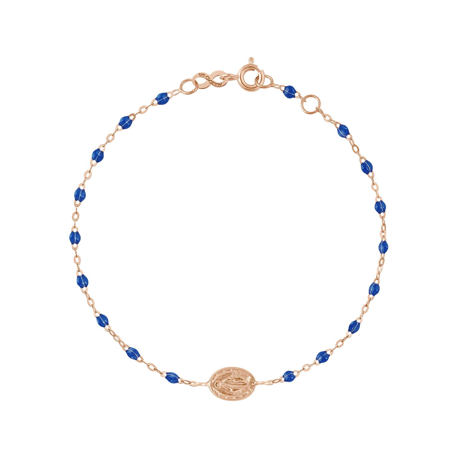 Gigi Clozeau - Bracelet prusse Madone, or rose, 17 cm 