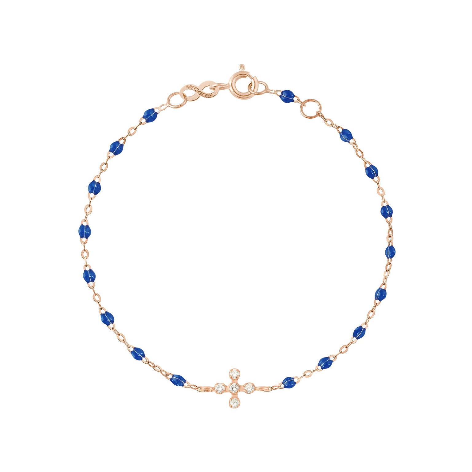 Gigi Clozeau - Bracelet prusse Spark diamants, or rose, 17 cm