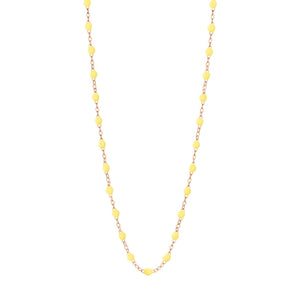 Gigi Clozeau - Collier mimosa Classique Gigi, or rose, 45 cm