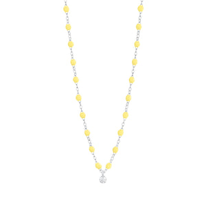 Gigi Clozeau - Collier mimosa Gigi Suprême, Diamant, or blanc, 42 cm
