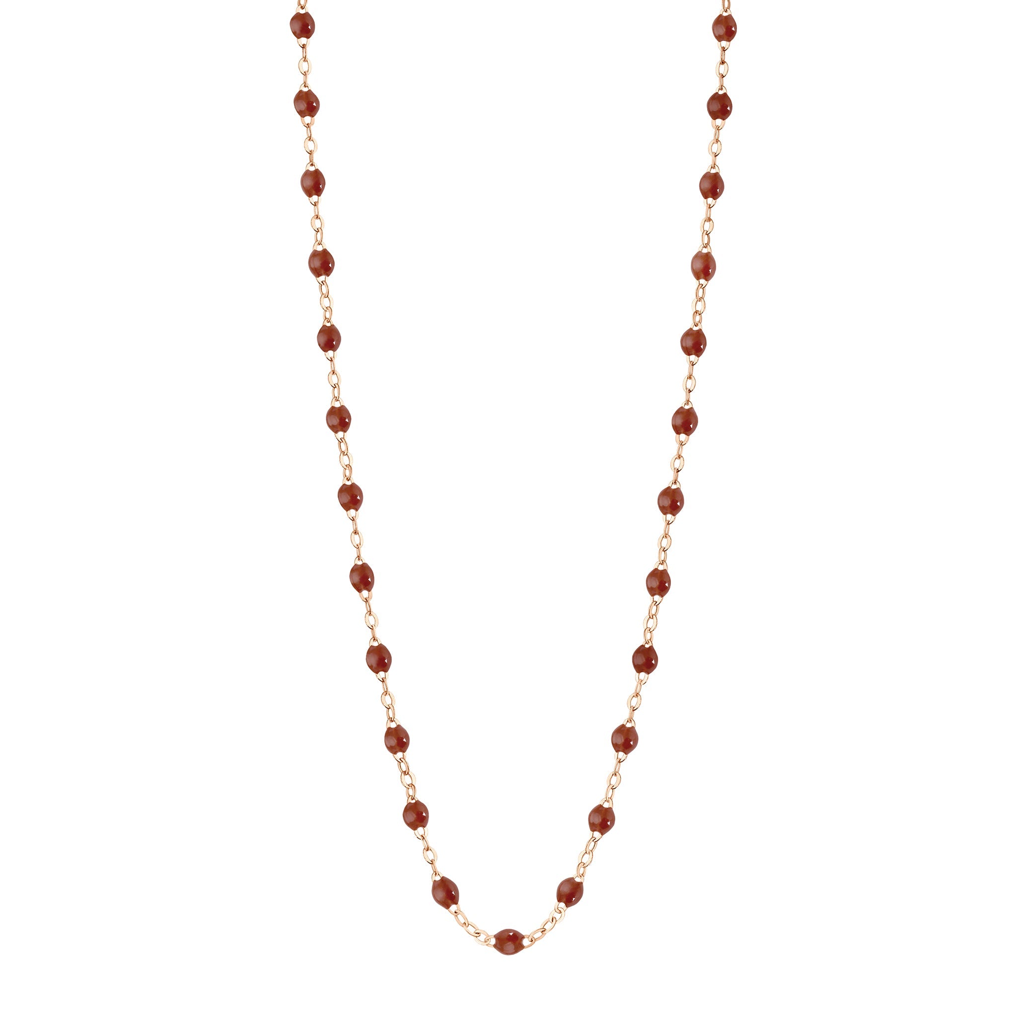 Gigi Clozeau - Collier moka Classique Gigi, or rose, 42 cm