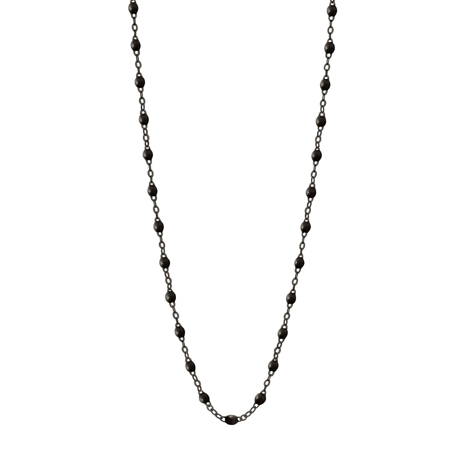 Gigi Clozeau - Collier noir Classique Gigi, or noir, 45 cm