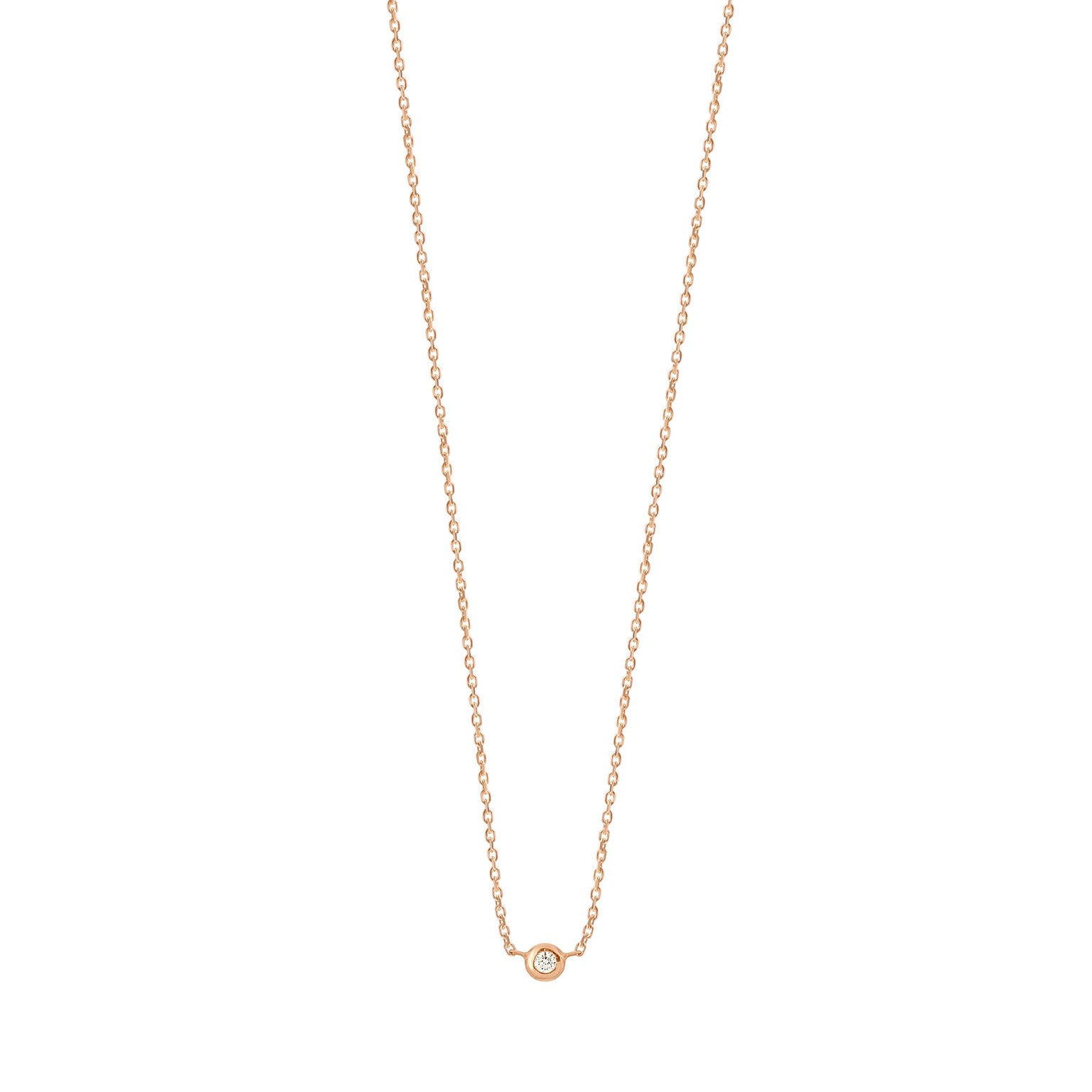 Gigi Clozeau - Collier Pure Gigi Dot, or blanc, diamant, 40 cm