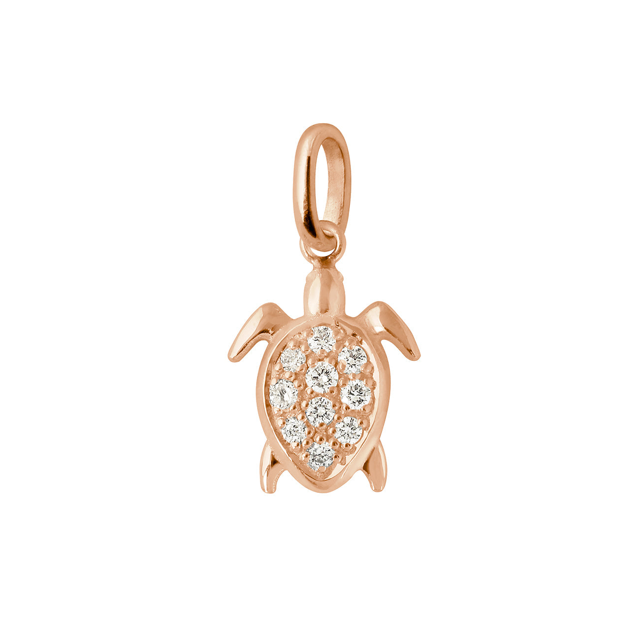 Gigi Clozeau - Pendentif Tortue, diamants, or rose