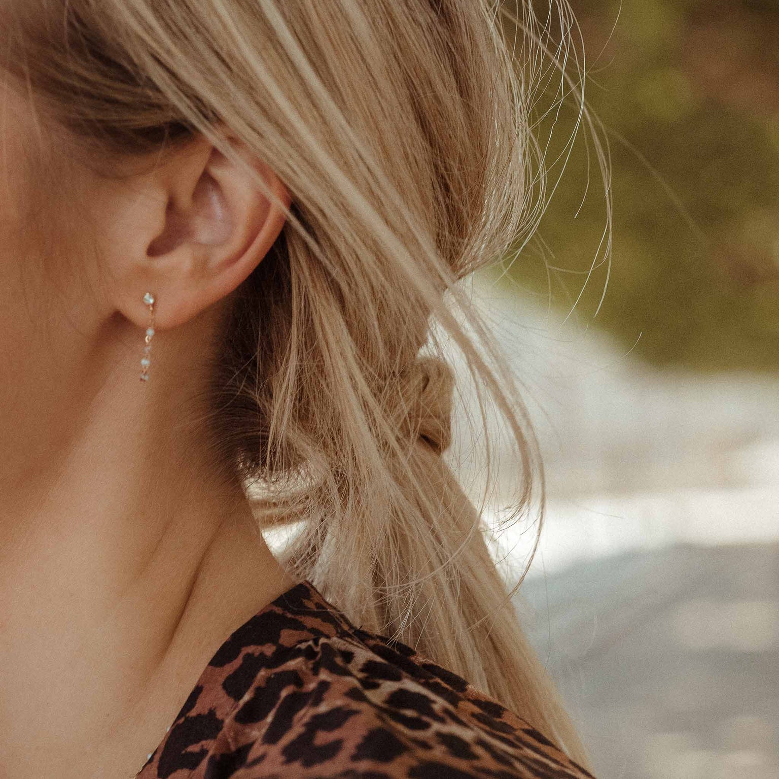 Gigi Clozeau - Boucles d'oreilles opale Gigi Suprême, or rose, diamants