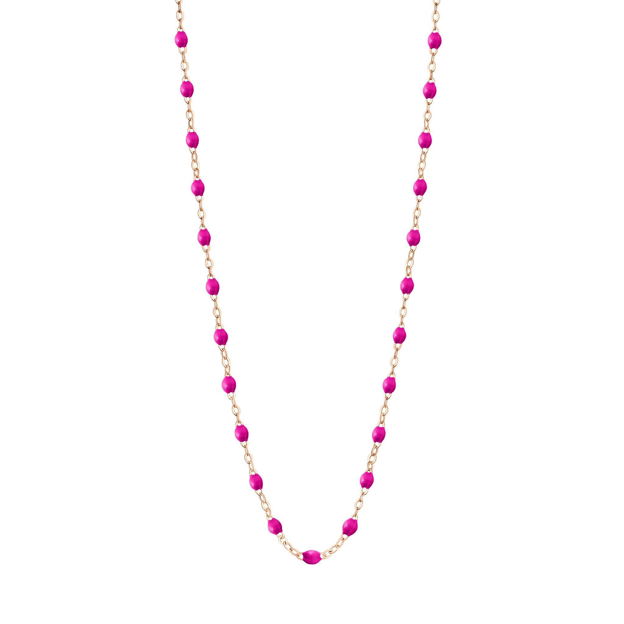 Gigi Clozeau - Collier bonbon Classique Gigi, or rose, 50 cm