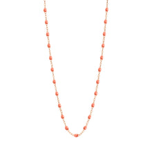 Gigi Clozeau - Collier saumon Classique Gigi, or rose, 50 cm