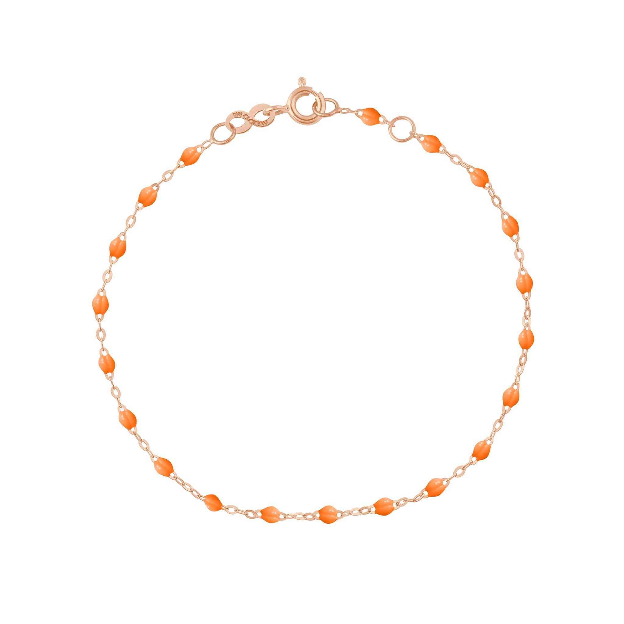 Gigi Clozeau - Bracelet mandarine Classique Gigi, or blanc, 15 cm