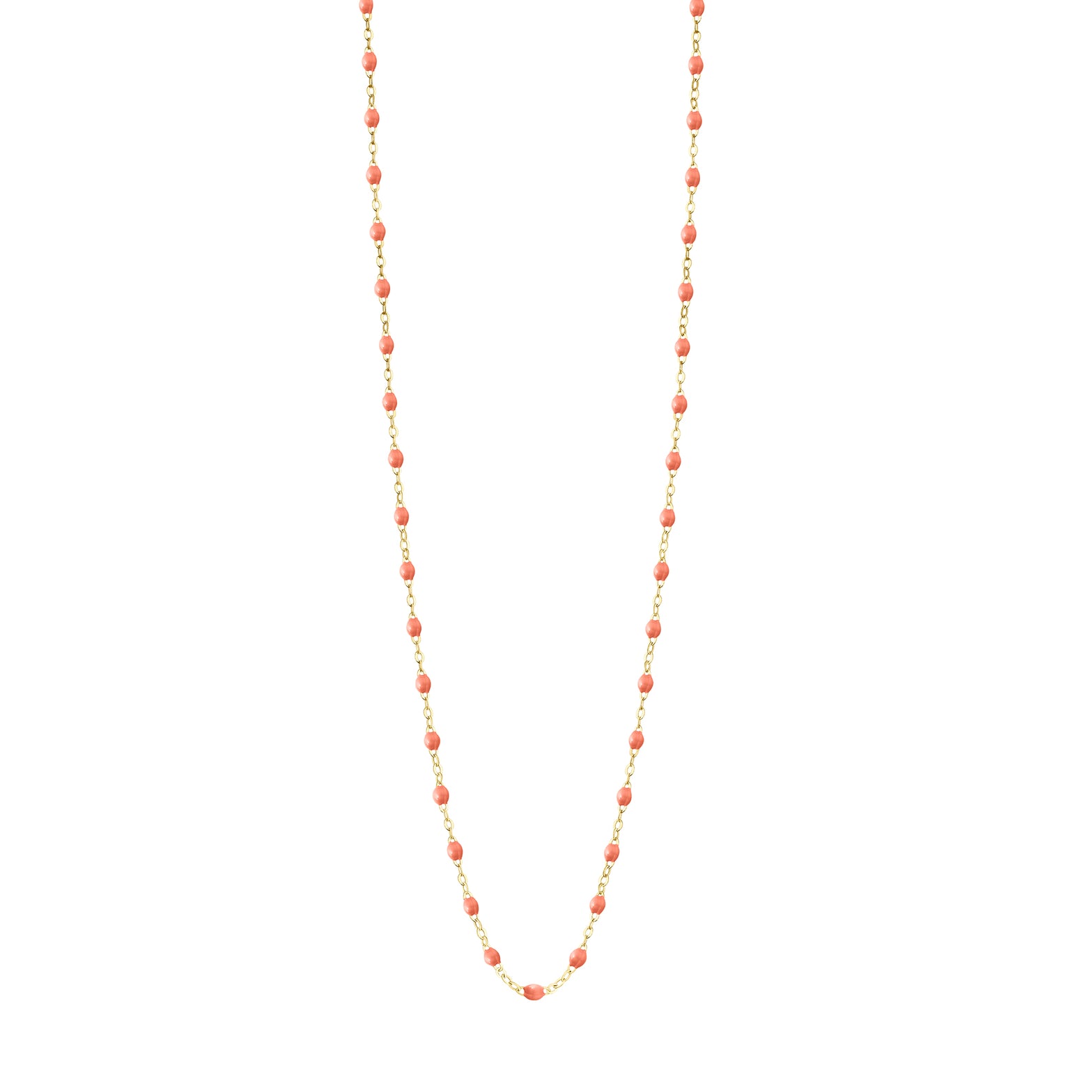 Gigi Clozeau - Sautoir saumon Classique Gigi, or jaune, 60 cm