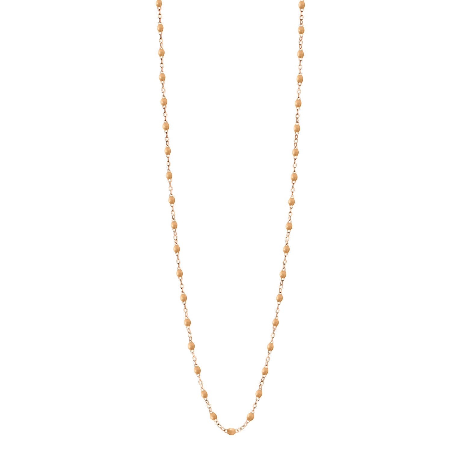 Gigi Clozeau - Sautoir nude Classique Gigi, or rose, 60 cm