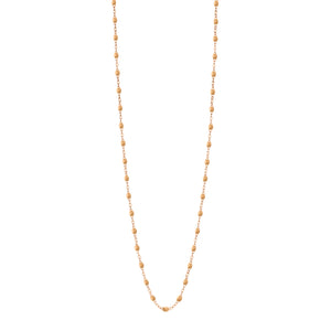 Gigi Clozeau - Sautoir nude Classique Gigi, or rose, 86 cm
