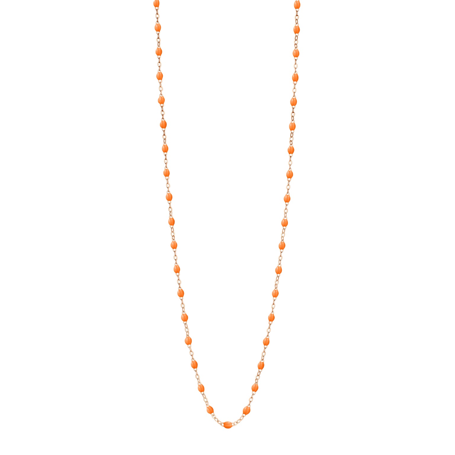 Gigi Clozeau - Sautoir mandarine Classique Gigi, or rose, 60 cm