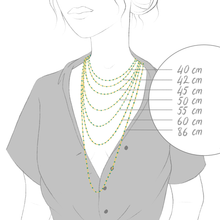 Gigi Clozeau - Sautoir noir Classique Gigi, or jaune, 60 cm