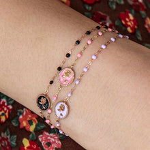 Gigi Clozeau - Fuchsia Rose Bracelet, Yellow Gold, 17 cm