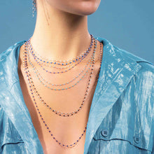 Gigi Clozeau - Collier bleu layette Classique Gigi, or jaune, 45 cm