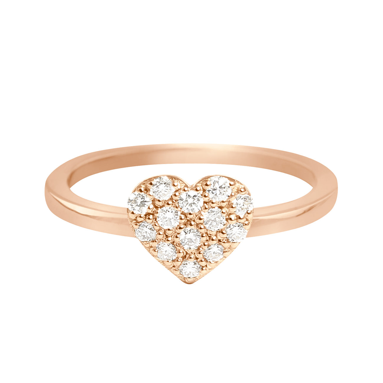 Gigi Clozeau - Bague In Love, diamants, or rose, T 51