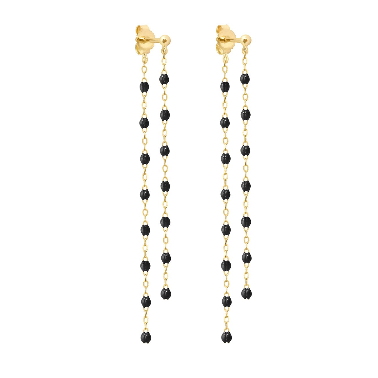 Gigi Clozeau - Boucles d'oreilles Dansantes Classique Gigi noire, or jaune