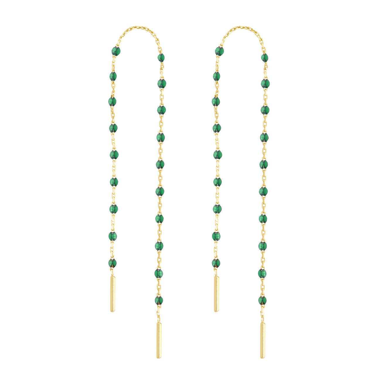 Gigi Clozeau - Boucles d'oreilles émeraude Mini Gigi, or jaune