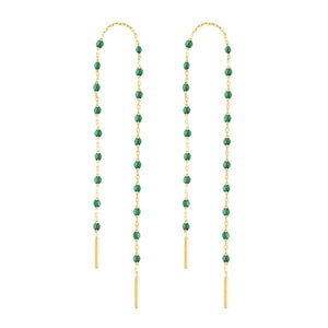 Gigi Clozeau - Boucles d'oreilles émeraude Mini Gigi, or jaune