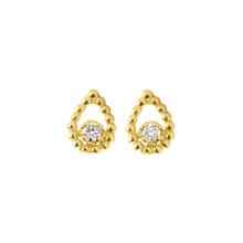 Gigi Clozeau - Boucles d'oreilles Lucky Lotus, diamants, or jaune