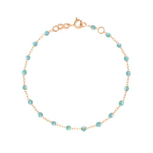 Gigi Clozeau - Bracelet aqua Classique Gigi, or rose, 19 cm