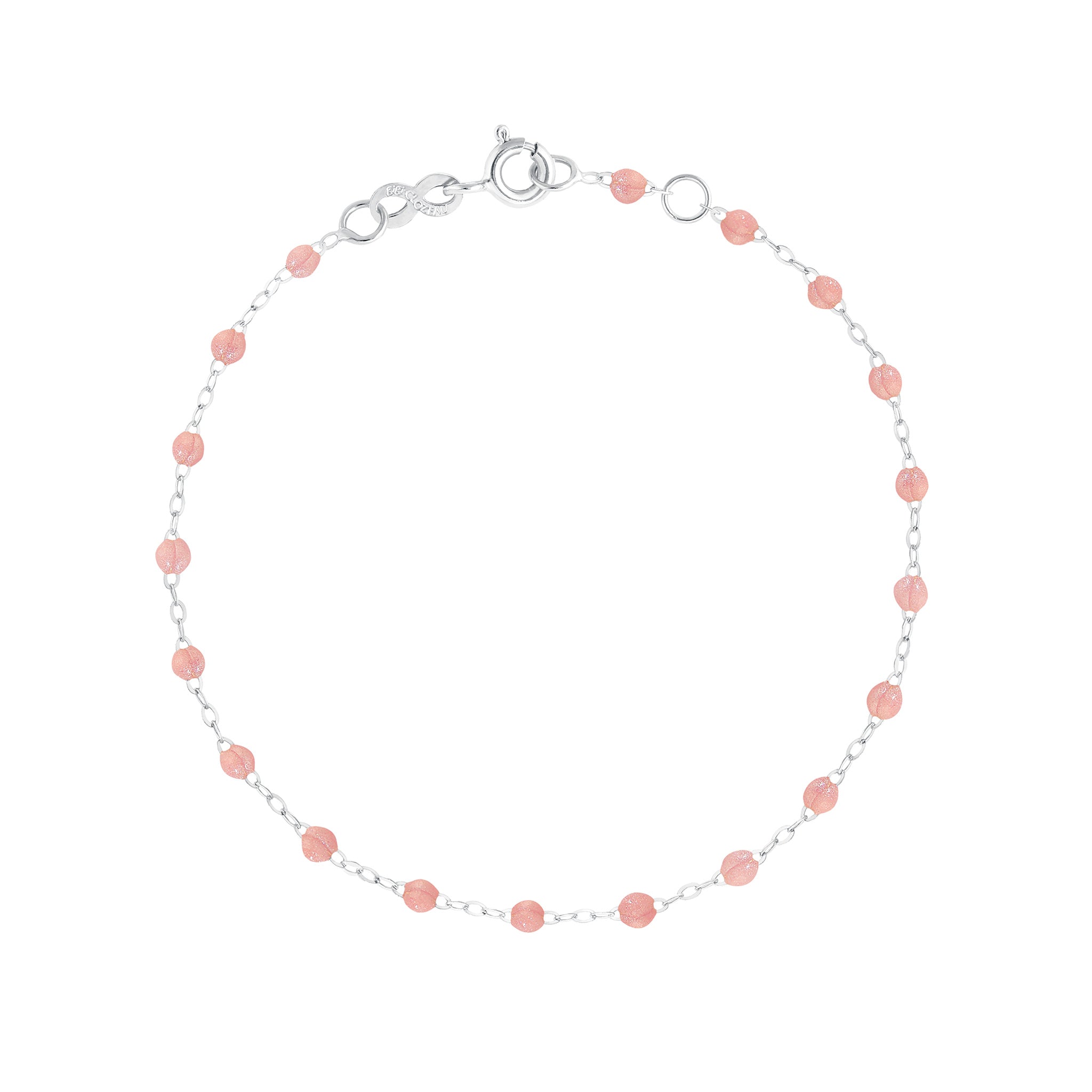 Gigi Clozeau - Bracelet blush Classique Gigi, or blanc, 15 cm