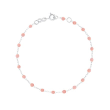 Gigi Clozeau - Bracelet blush Classique Gigi, or blanc, 17 cm