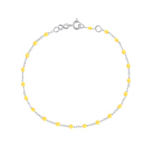 Gigi Clozeau - Bracelet citron Classique Gigi, or blanc, 19 cm