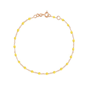 Gigi Clozeau - Bracelet citron Classique Gigi, or rose, 19 cm