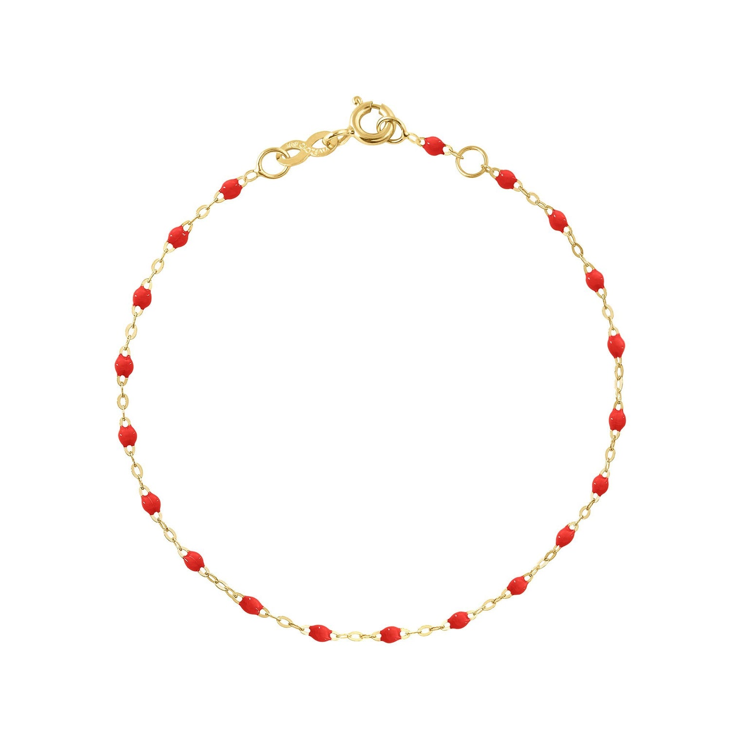 Gigi Clozeau - Bracelet coquelicot Classique Gigi, or jaune, 15 cm