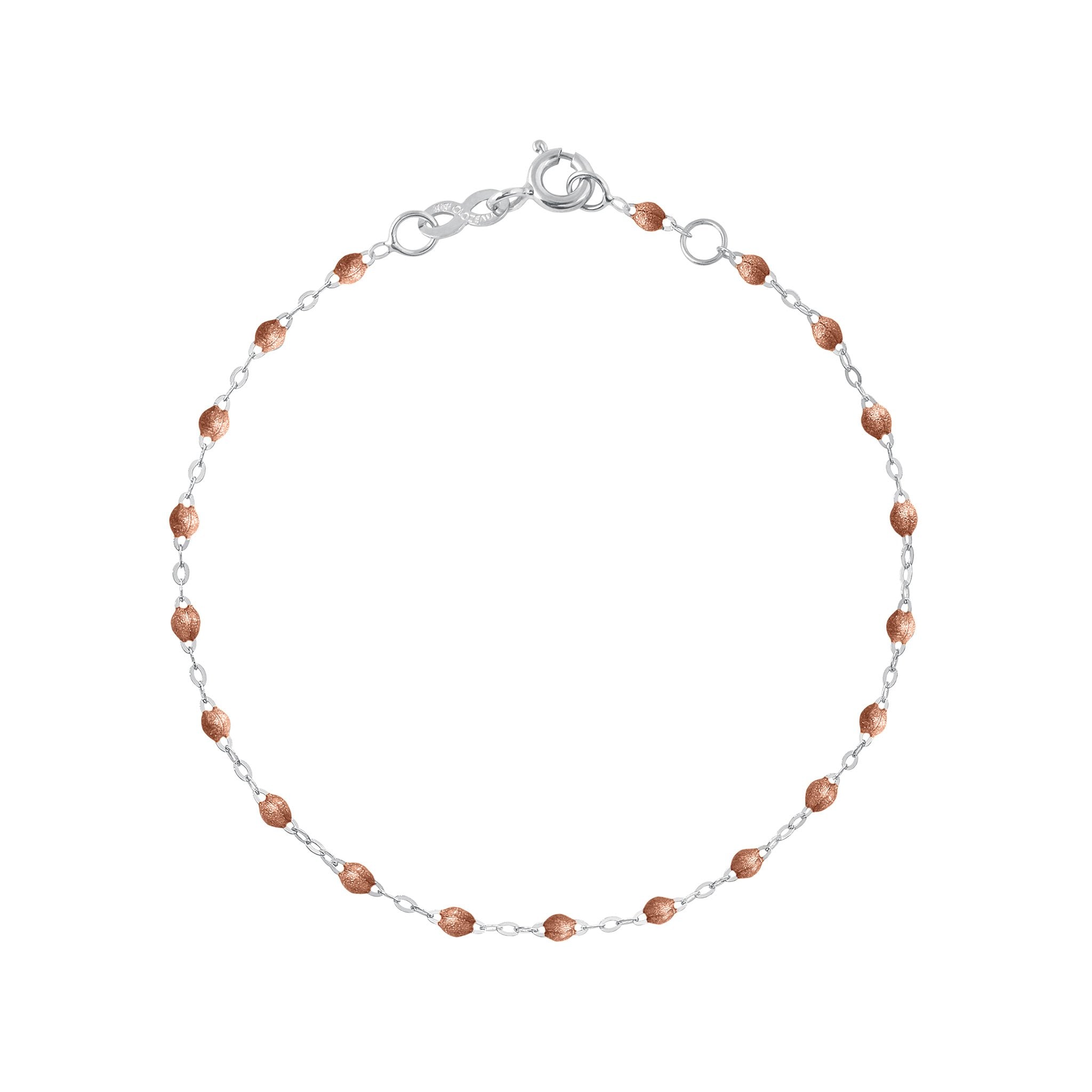 Gigi Clozeau - Bracelet cuivre Classique Gigi, or blanc, 19 cm