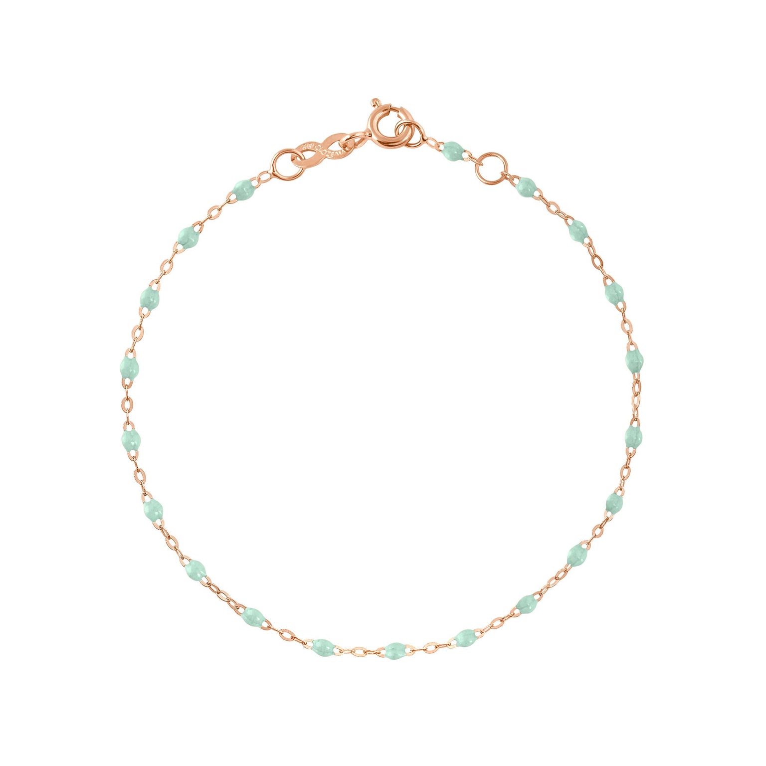 Gigi Clozeau - Bracelet jade Classique Gigi, or rose, 15 cm