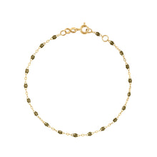 Gigi Clozeau - Bracelet kaki Classique Gigi, or jaune, 17 cm