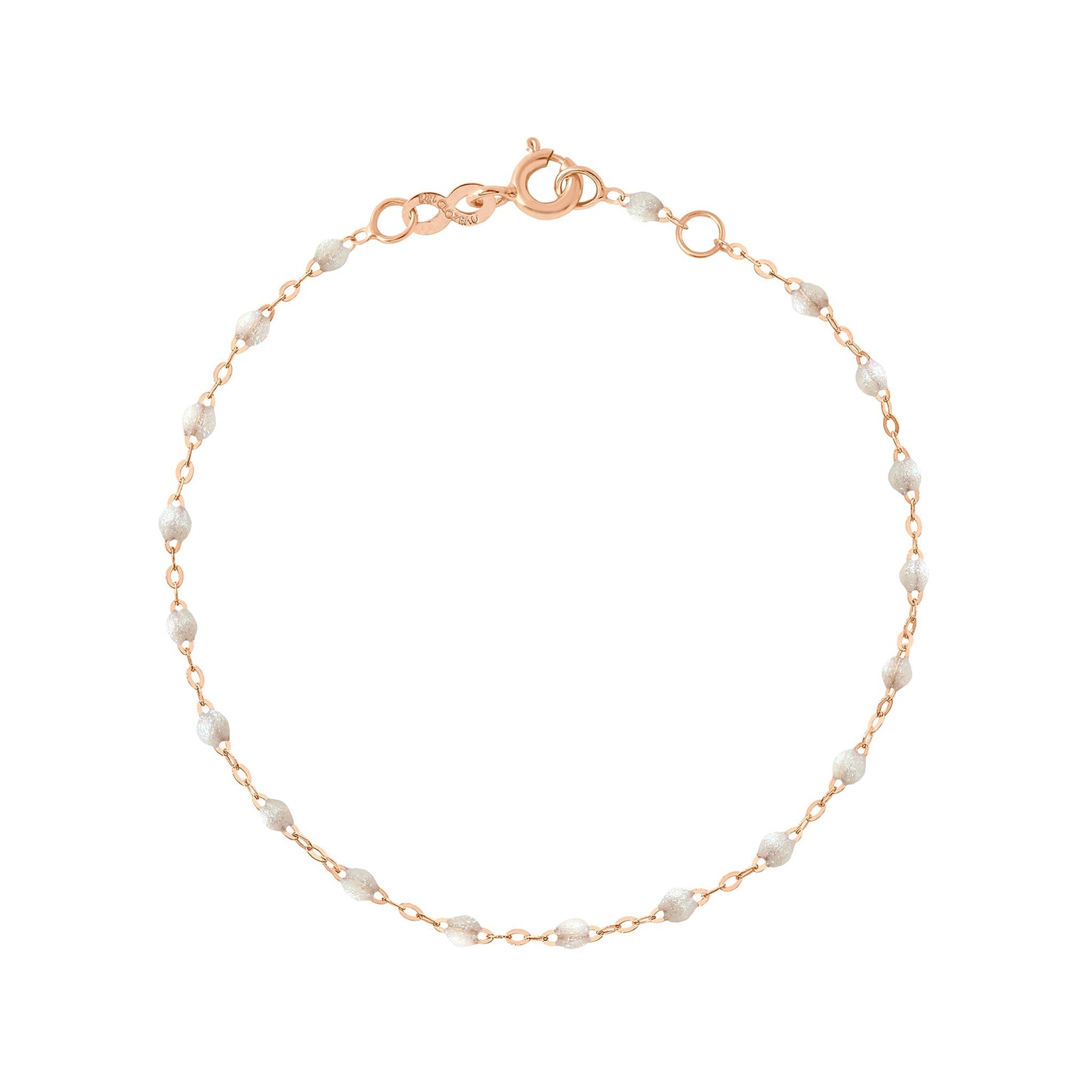 Gigi Clozeau - Bracelet opale Classique Gigi, or rose, 19 cm