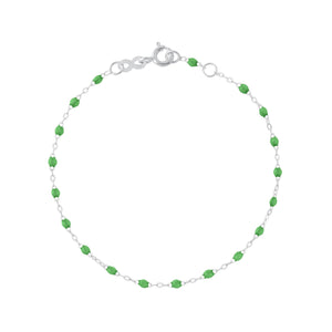 Gigi Clozeau - Bracelet prairie Classique Gigi, or blanc, 19 cm