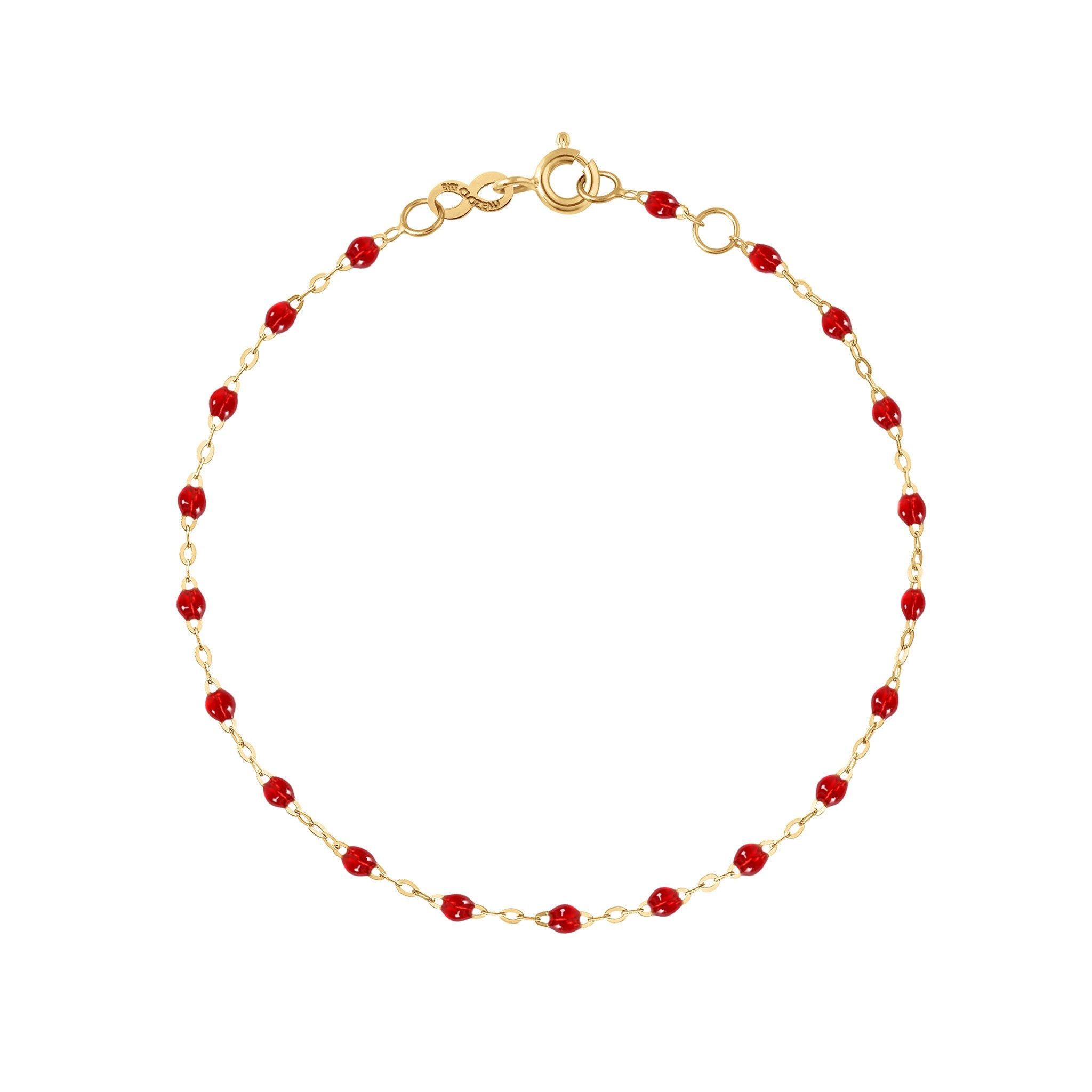 Gigi Clozeau - Bracelet rubis Classique Gigi, or jaune, 17 cm